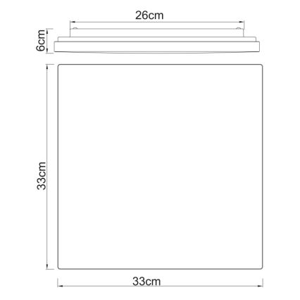 Globo - LED-Deckenleuchte LED/12W/230V