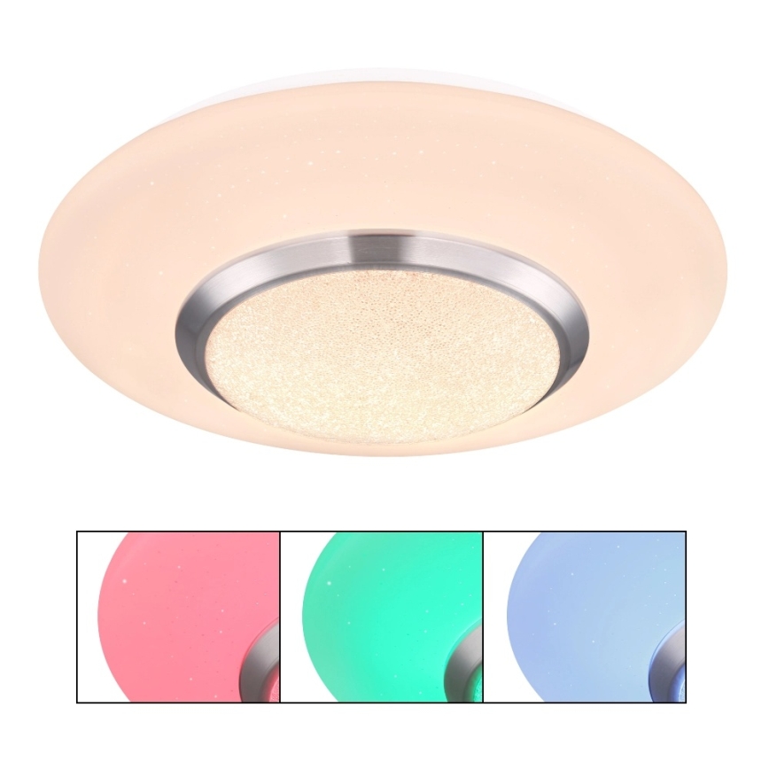Globo - LED RGBW dimmbare Deckenleuchte, LED/18W/230V, 3000 K, Ø 34 cm