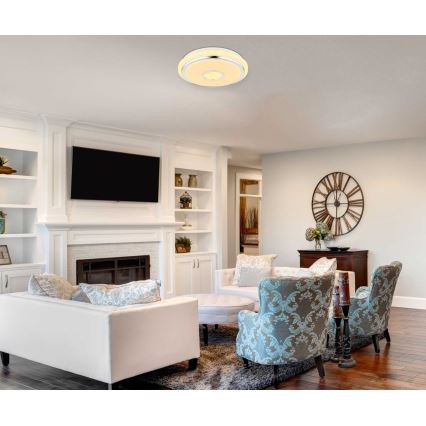 GLOBO 48389-40 - LED dimmbare Deckenleuchte mit Fernbedienung DANI 1xLED/40W/230V