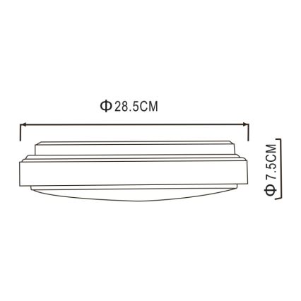 Globo - LED-Deckenleuchte LED/18W/230V 3000K