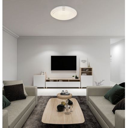 Globo - Dimmbare LED-Deckenleuchte LED/18W/230V d 40 cm 2700-6500K + Fernbedienung