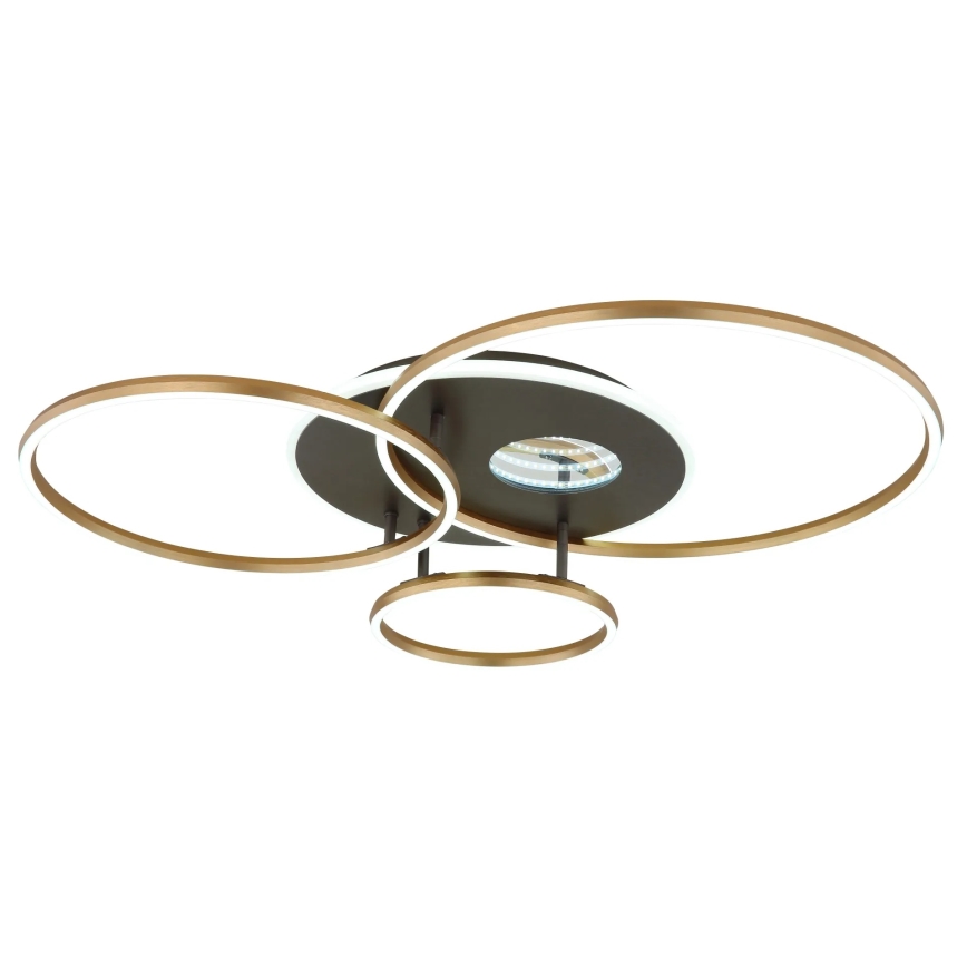Globo - LED dimmbare Deckenleuchte LED/54W/230V 2700-6500K 90x70 cm Anthrazit/Gold + Fernbedienung