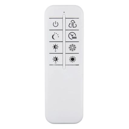 Globo - Dimmbare LED-Deckenleuchte LED/54W/230V 2700-6500K 90x70 cm silber + Fernbedienung