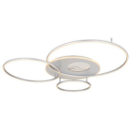 Globo - Dimmbare LED-Deckenleuchte LED/70W/230V 2700-6500K Wi-Fi Tuya mattchrom + Fernbedienung