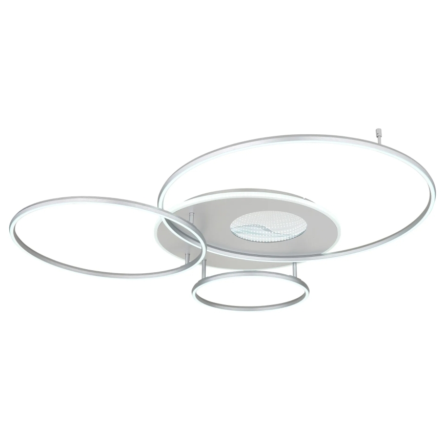 Globo - LED dimmbare Deckenleuchte LED/70W/230V 2700-6500K Wi-Fi Tuya mattchrom + Fernbedienung
