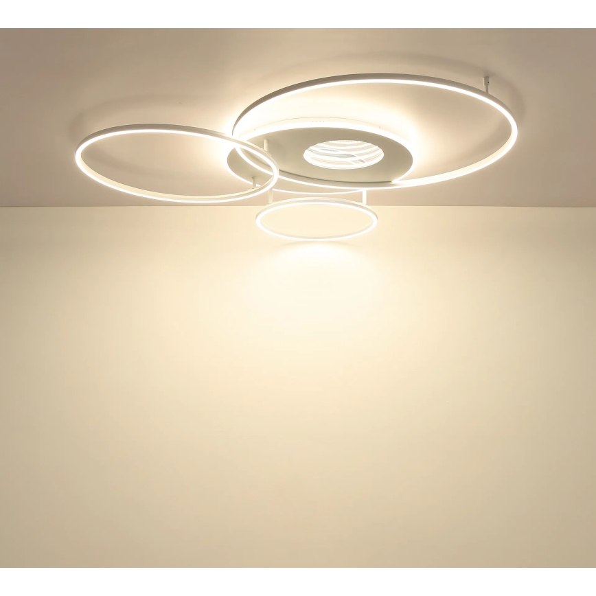 Globo - LED dimmbare Deckenleuchte LED/70W/230V 2700-6500K 105x26,5 cm weiß + Fernbedienung