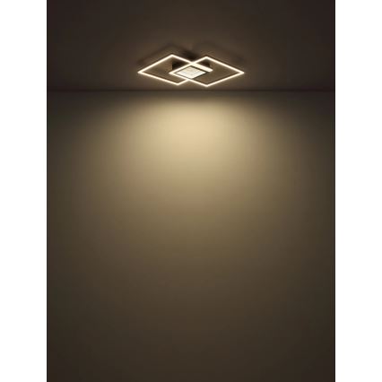 Globo - LED-dimmbare Deckenleuchte LED/32W/230V 2700-6500K 42,6x42,6 cm schwarz + Fernbedienung