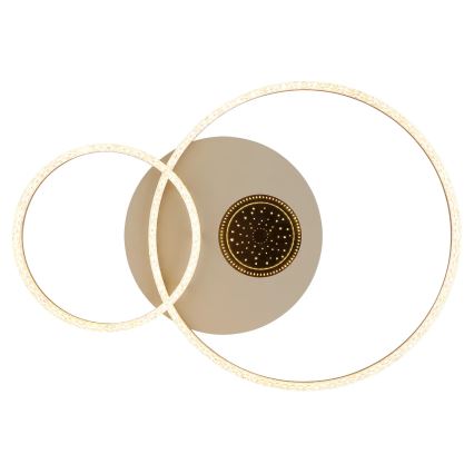 Globo - LED-Deckenleuchte LED/30W/230V 3000K 70x50 cm beige