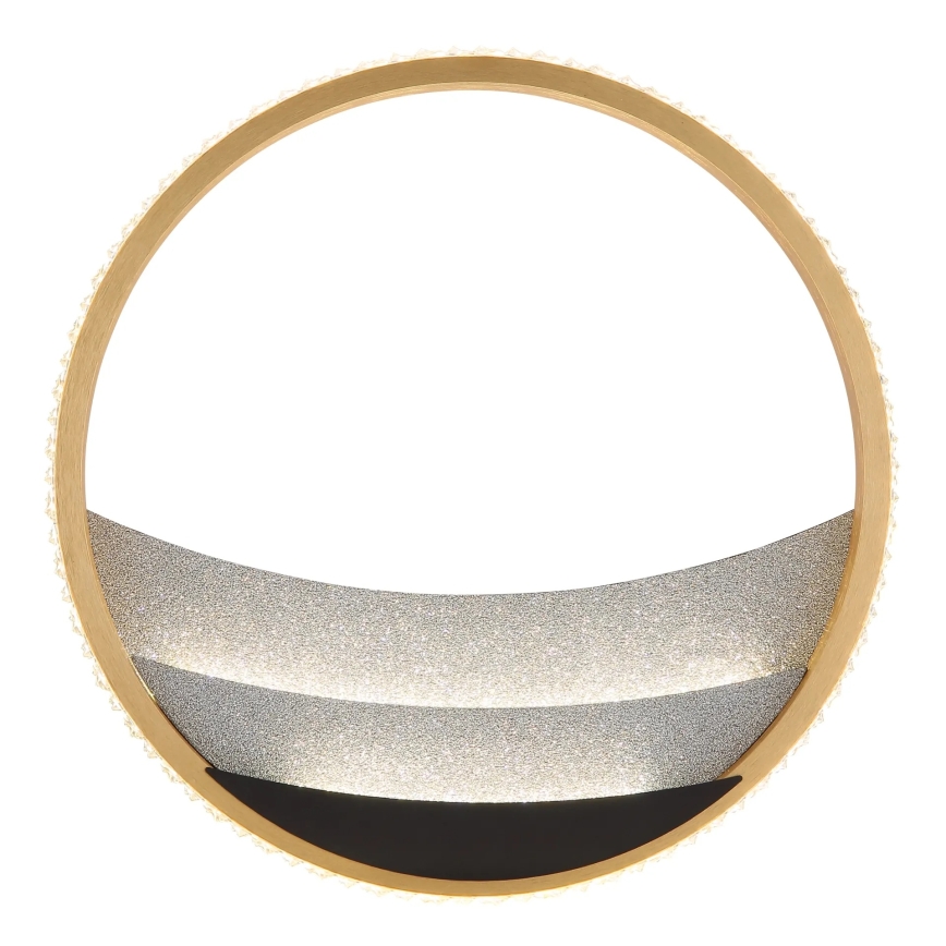 Globo - LED-Deckenleuchte, 12 W, 230 V, 3000/4000/6000 K, Ø 29,5 cm, goldfarben