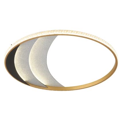 Globo - LED-Deckenleuchte, 40 W, 230 V, 3000/4000/6000 K, Ø 52 cm, goldfarben