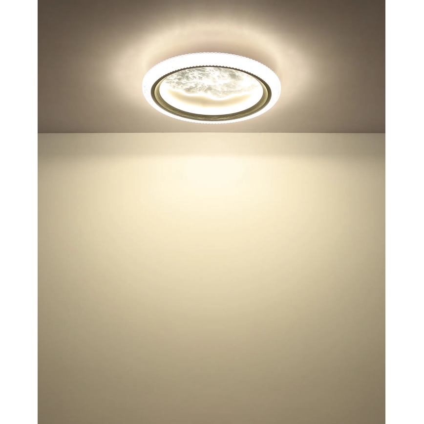 Globo - LED-Deckenleuchte LED/28 W/230 V 3000/4200/6000 K Ø 39,5 cm silber