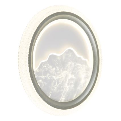 Globo - LED-Deckenleuchte LED/28 W/230 V 3000/4200/6000 K Ø 39,5 cm silber