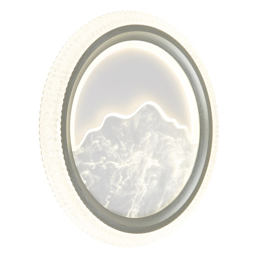 Globo - LED-Deckenleuchte LED/28 W/230 V 3000/4200/6000 K Ø 39,5 cm silber