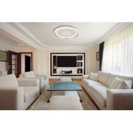 Globo - LED dimmbare Deckenleuchte LED/48W/230V 2700-6000K Ø 48 cm + Fernbedienung