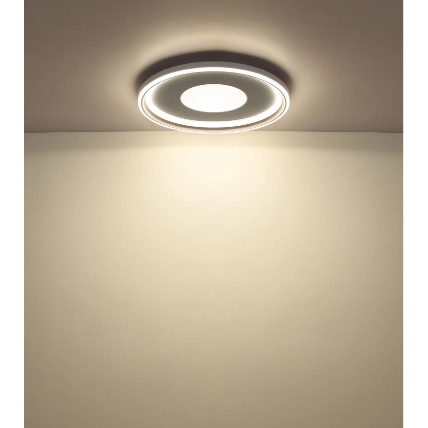 Globo - Dimmbare LED-Deckenleuchte LED/60W/230V 2700-6000K Ø 59 cm Weiß/Creme + Fernbedienung