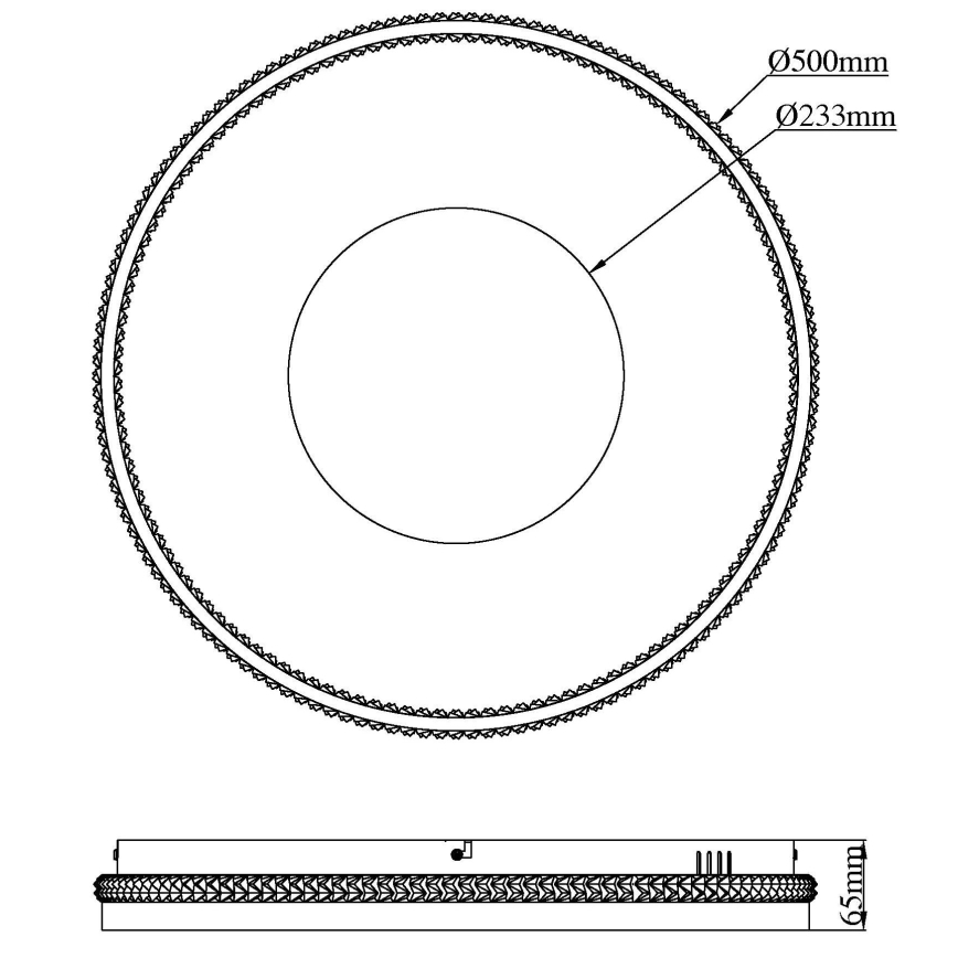 Globo - Dimmbare LED-Deckenleuchte LED/40W/230V 2700-6500K Ø 50,5 cm + Fernbedienung