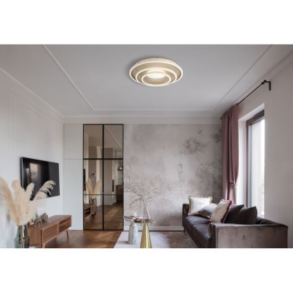 Globo - LED-Deckenleuchte LED/40W/230V 3000/4000/6000K Ø 51 cm beige