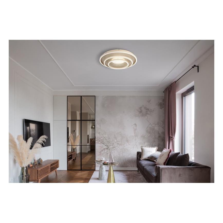 Globo - LED-Deckenleuchte LED/40W/230V 3000/4000/6000K Ø 51 cm beige