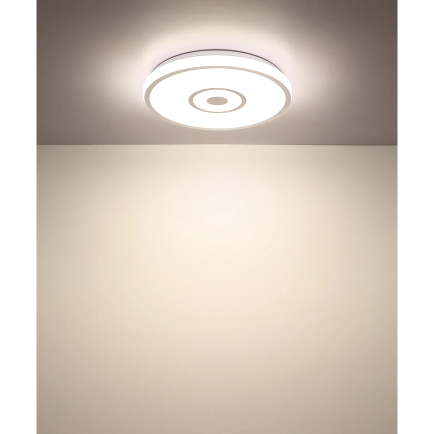 Globo - LED-Deckenleuchte LED/24W/230V 3000/4000/6000K Ø 38 cm weiß/mattchrom