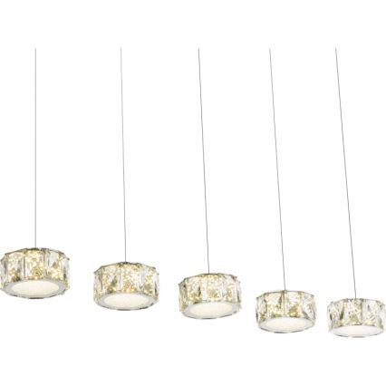 Globo - LED-Hängeleuchte LED/52W/230V 4000K glänzendes Chrom/klar