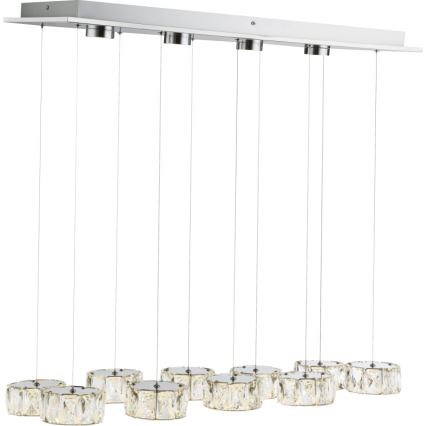 Globo - LED-Hängeleuchte LED/92W/230V 4000K glänzendes Chrom/klar