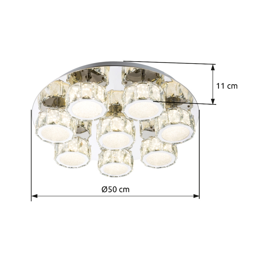 Globo - Dimmbare LED-Deckenleuchte LED/64W/230V 4000K d 50 cm
