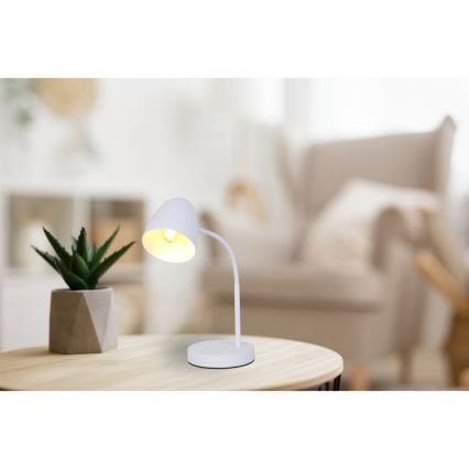 Globo - Tischleuchte 1xE14/25W/230V weiß