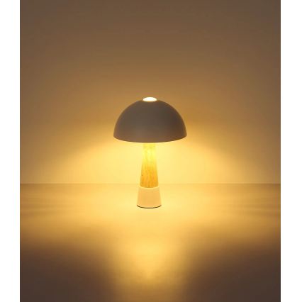Globo - Tischlampe 1xE27ILLU/40W/230V cremefarben