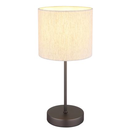 Globo - Tischlampe 1xE27/25W/230V schwarz/beige