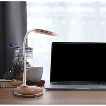 Globo - LED dimmbare flexible Touch-Tischlampe LED/4,6W/230V braun