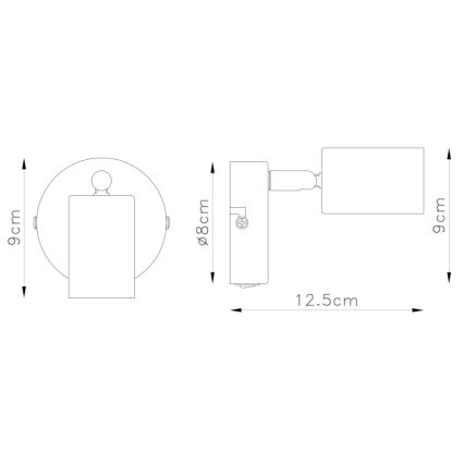 Globo - Wand-Spotleuchte 1xE27/60W/230V