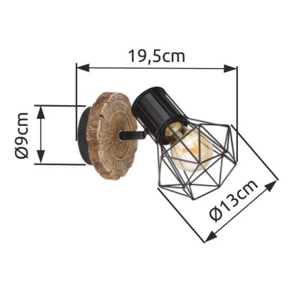Globo - Wandspot 1xE27/60W/230V