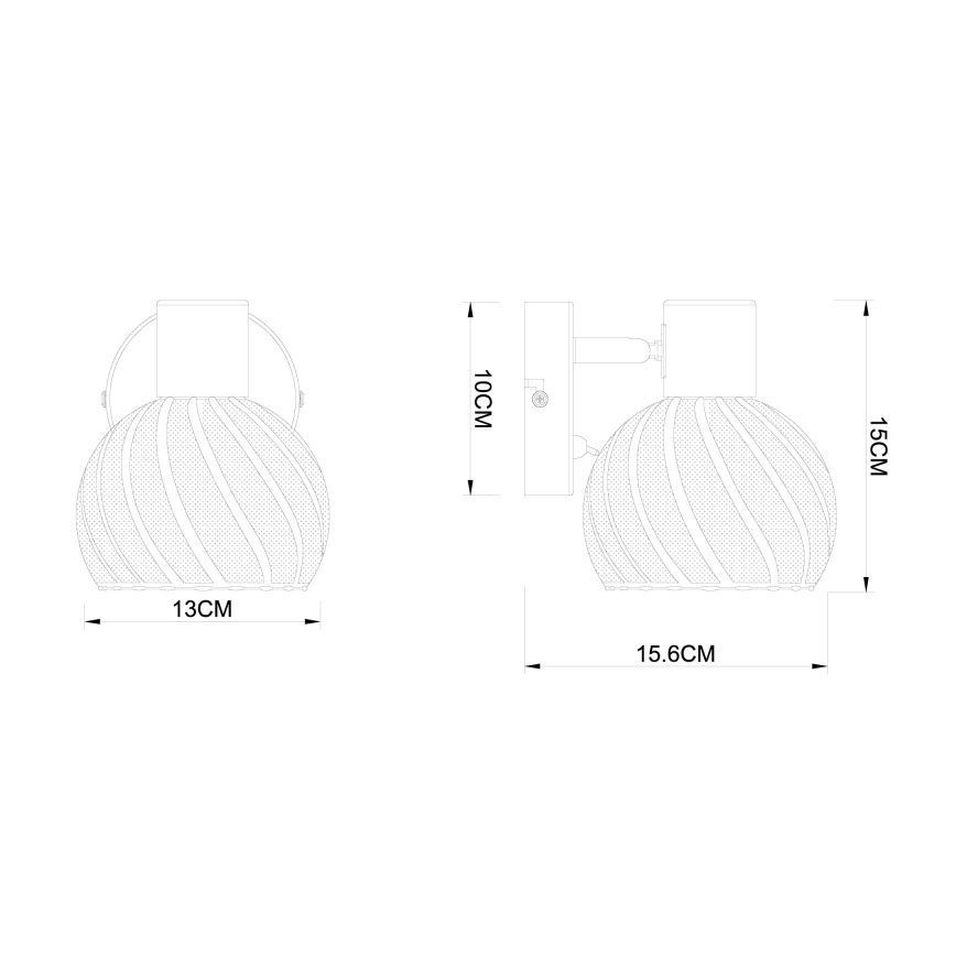 Globo - Wand-Spotleuchte 1xE27/40W/230V