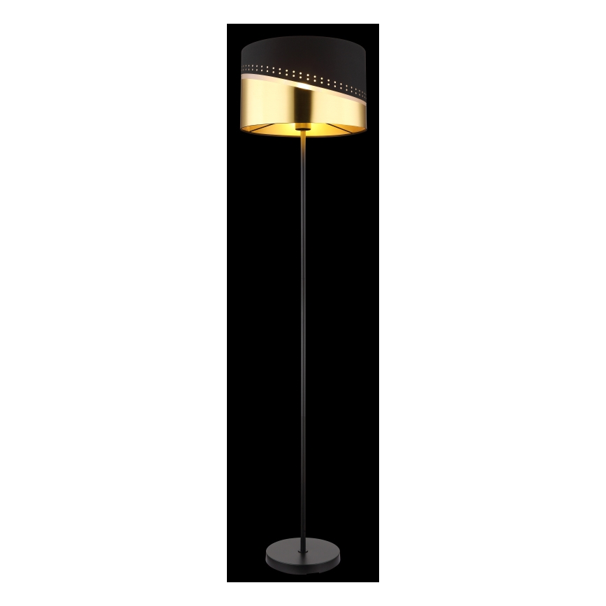 Globo - Stehleuchte 1xE27/60W/230V d 35 cm schwarz/golden