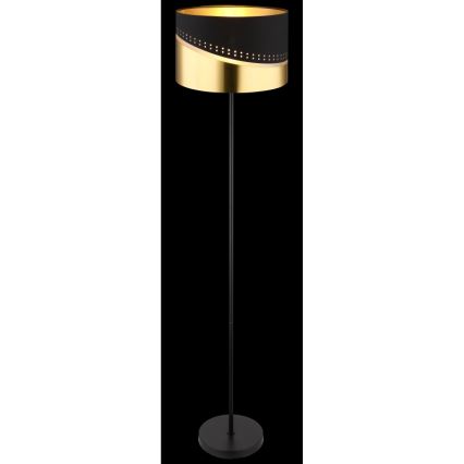 Globo - Stehleuchte 1xE27/60W/230V d 35 cm schwarz/golden