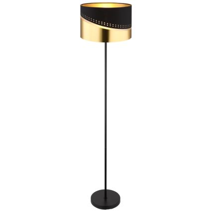 Globo - Stehleuchte 1xE27/60W/230V d 35 cm schwarz/golden