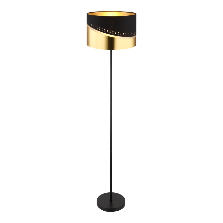 Globo - Stehleuchte 1xE27/60W/230V d 35 cm schwarz/golden