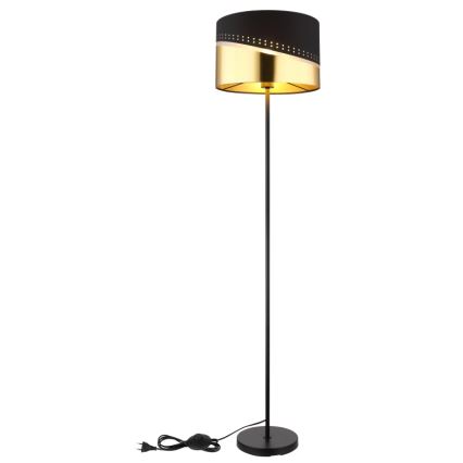 Globo - Stehleuchte 1xE27/60W/230V d 35 cm schwarz/golden