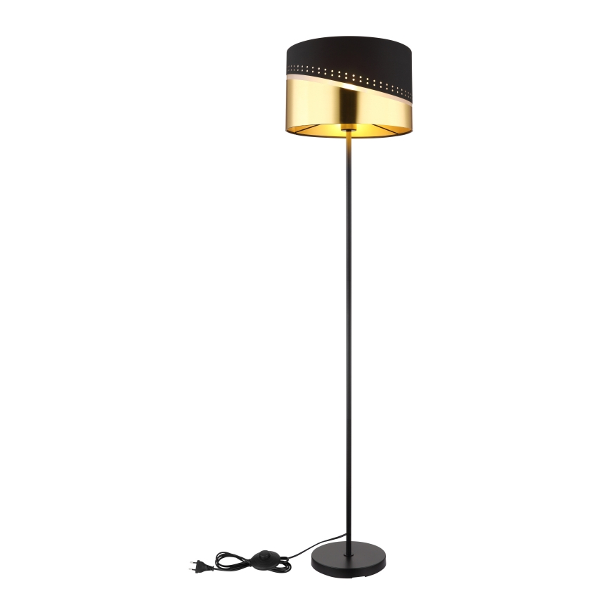 Globo - Stehleuchte 1xE27/60W/230V d 35 cm schwarz/golden