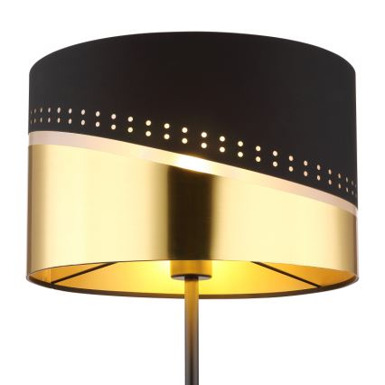Globo - Stehleuchte 1xE27/60W/230V d 35 cm schwarz/golden
