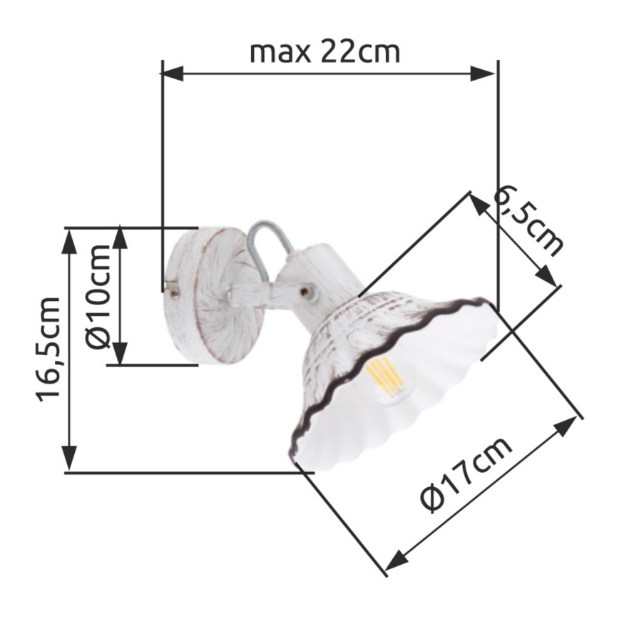 Globo - Wand-Spotleuchte 1xE27/40W/230V