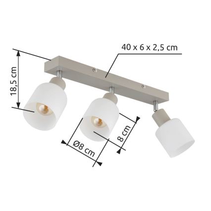 Globo - Deckenstrahler 3x E14/25W/230V