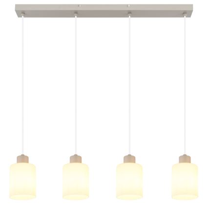 Globo - Pendelleuchte mit Kabelaufhängung 4xE27/40W/230V