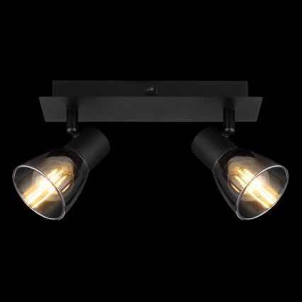 Globo - Wandleuchte mit 2xE14/40W/230V, schwarz