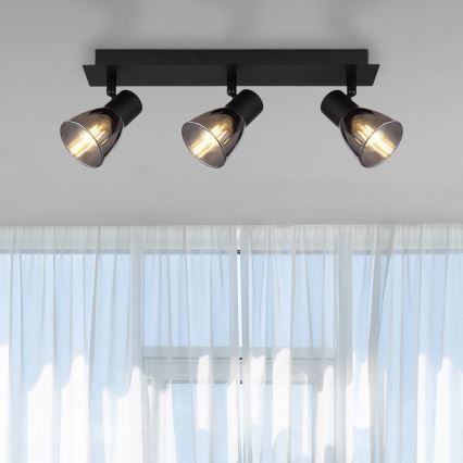 Globo - Deckenstrahler 3xE14/40W/230V Schwarz