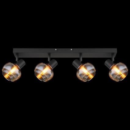 Globo - Deckenspot 4xE14/40W/230V schwarz