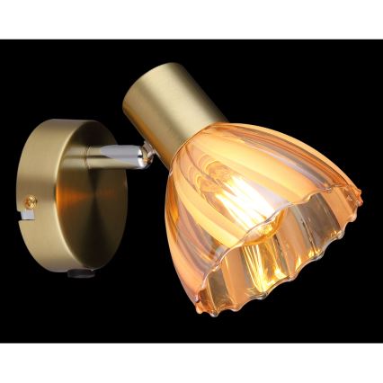 Globo - Wandstrahler 1xE14/40W/230V golden