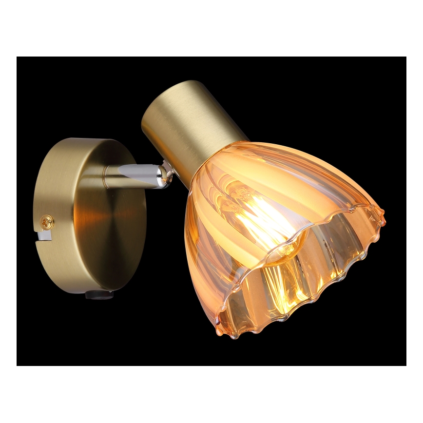 Globo - Wandstrahler 1xE14/40W/230V golden