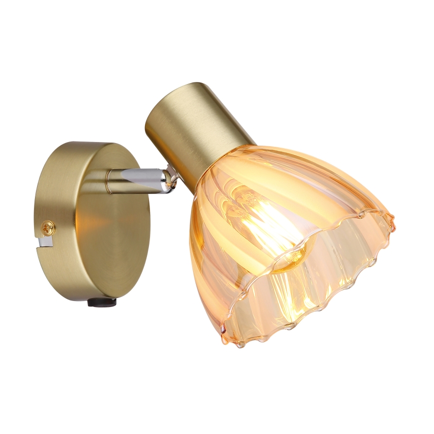 Globo - Wandstrahler 1xE14/40W/230V golden