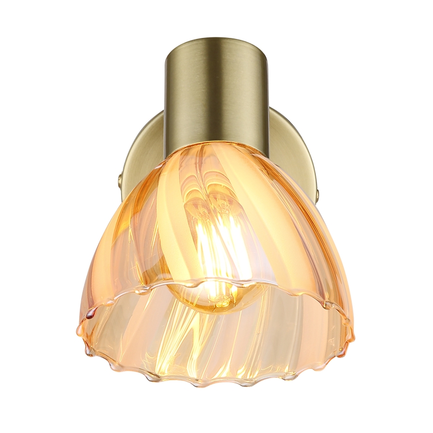 Globo - Wandstrahler 1xE14/40W/230V golden